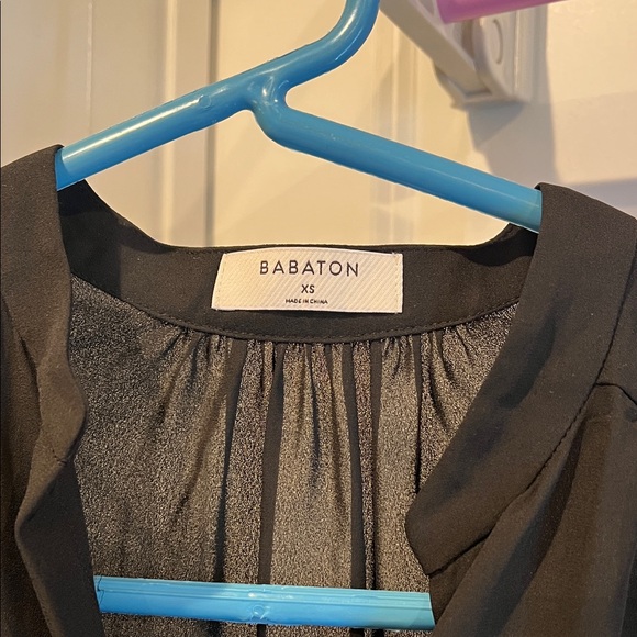 Babaton Classic Sheer Black Long Sleeve Dress - Picture 2 of 7